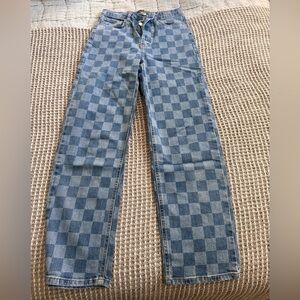Wild Fable checkered Jean